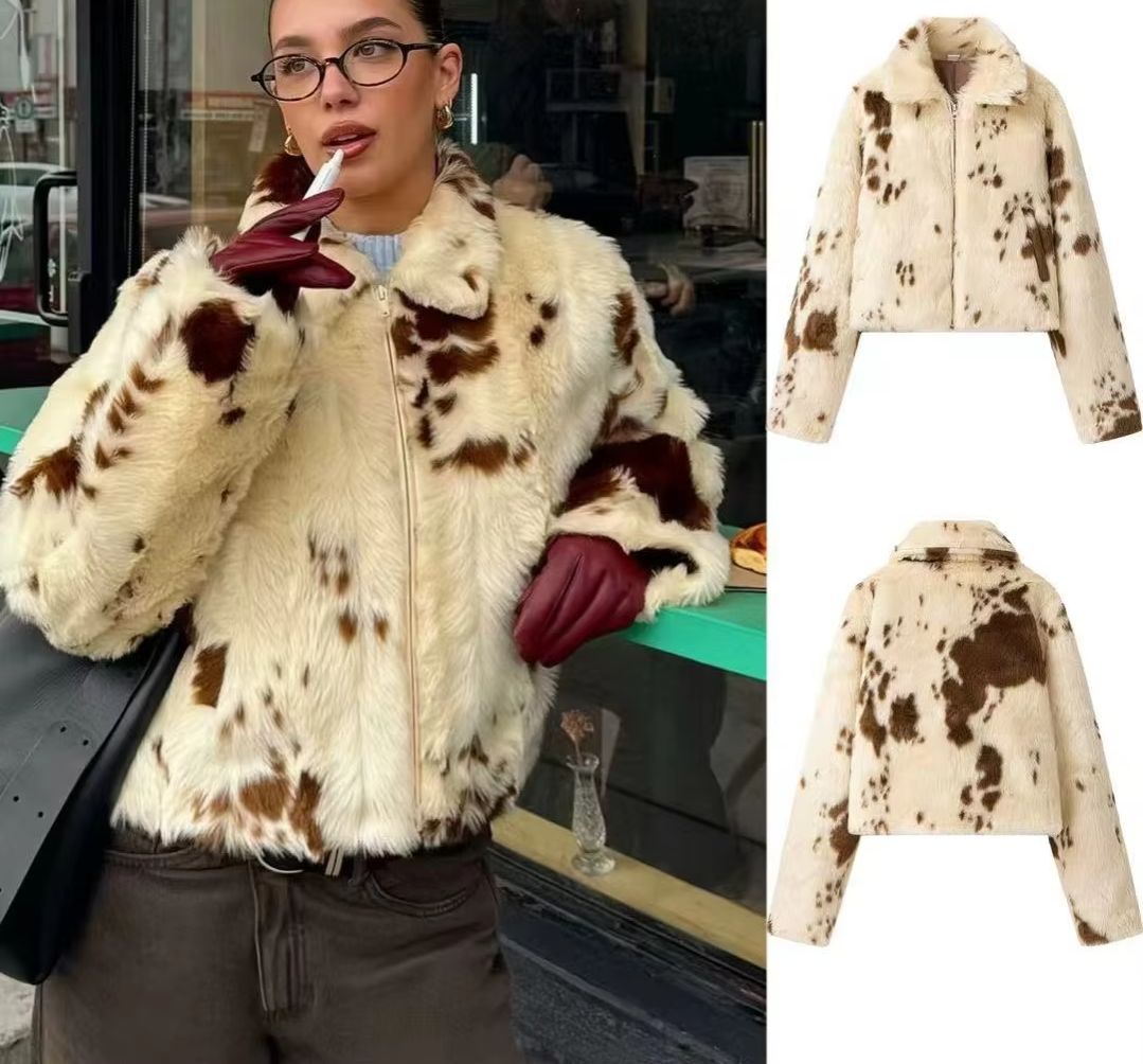 Streetwear Brand Jacket - BB Chic Street Girls Cow Print