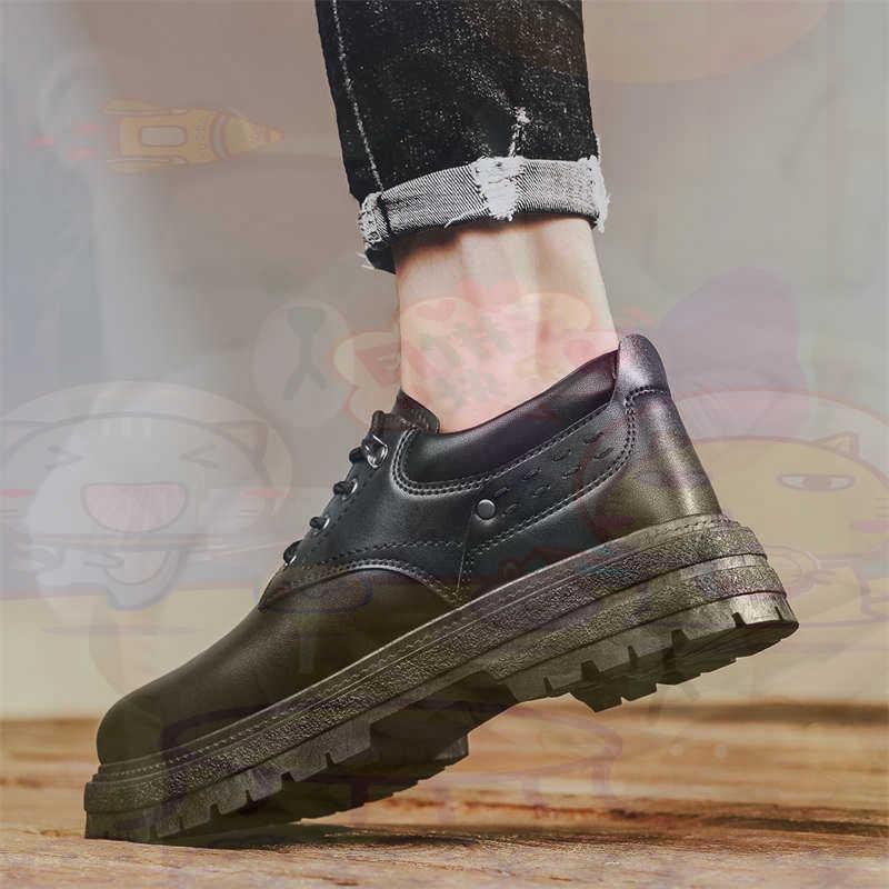 Streetwear Brand Golf - Dark Natural Leather Fashion Trainers Tennis