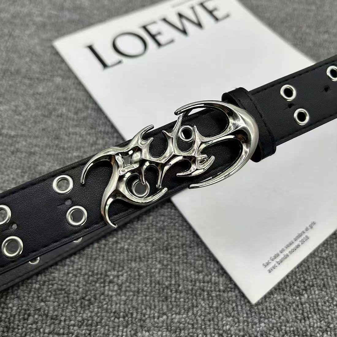New Stylish Y2K Hollow PU Leat - đánh giá và giá Off White Belt