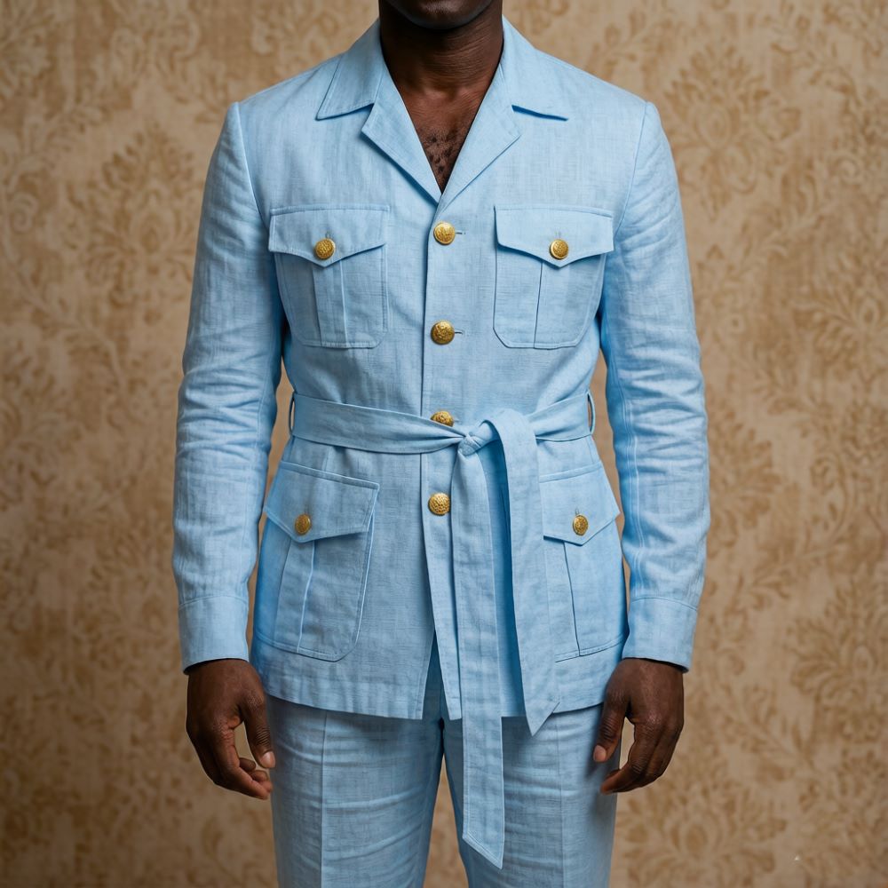 Mens Off White Linen Safari Su - đánh giá và giá Off White Belt