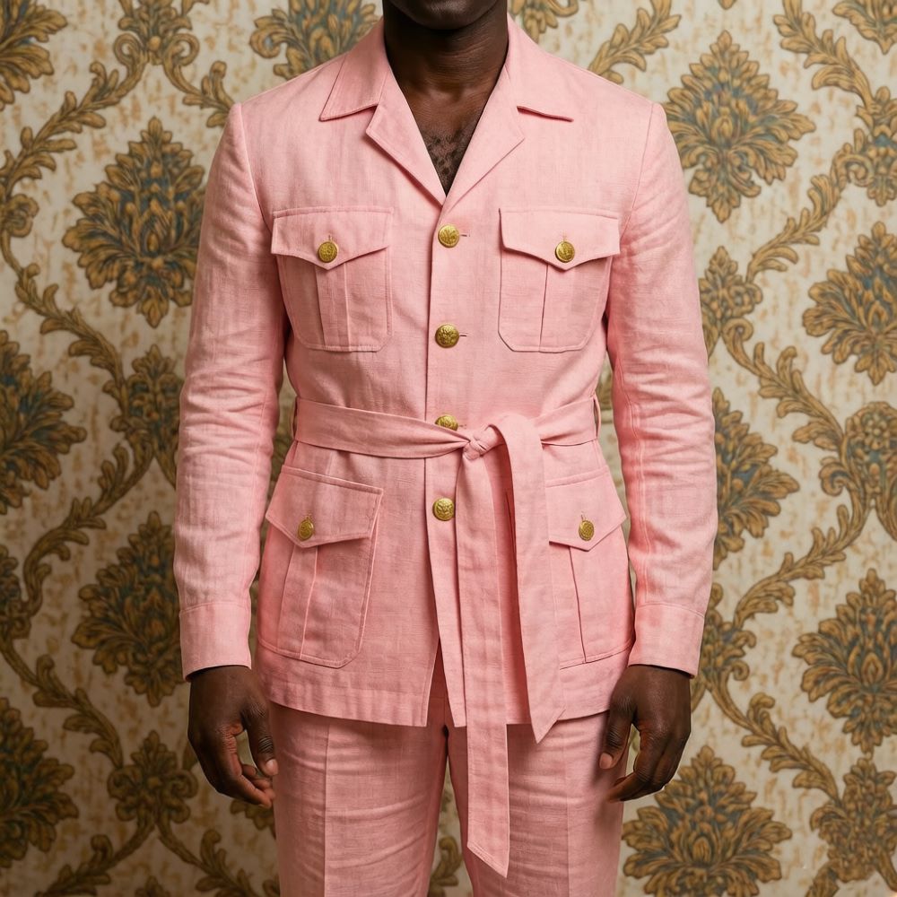 Mens Off White Linen Safari Su - đánh giá và giá Off White Belt